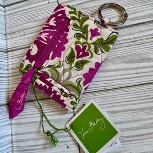 NWT Vera Bradley Tulip Juilep Floral Keychain Wallet